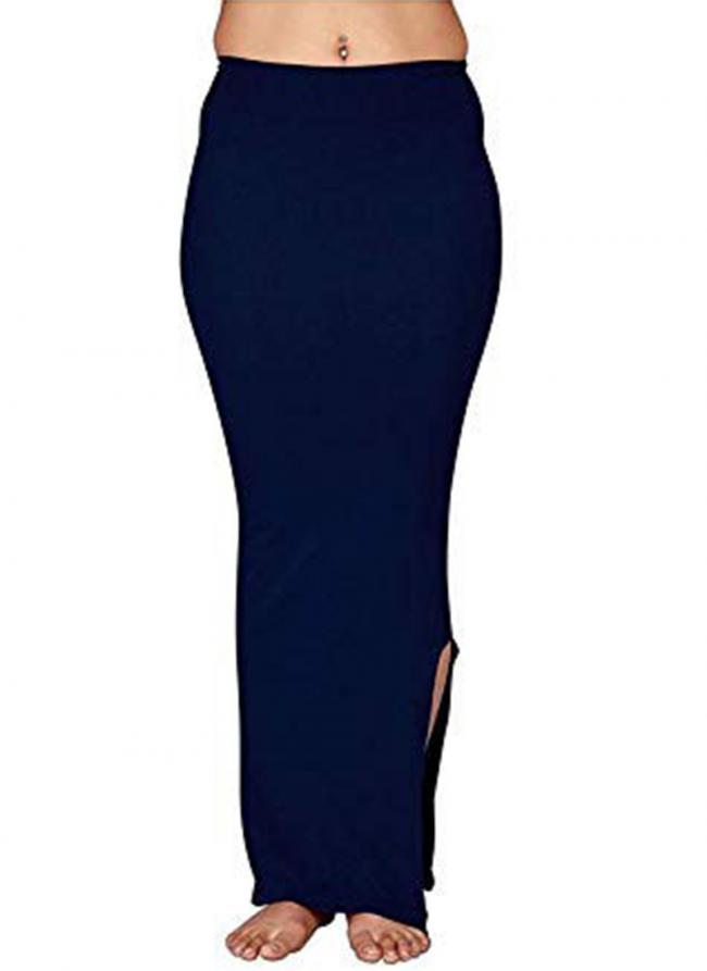 Navy Blue Lycra Casual Wear Plain Shapewear